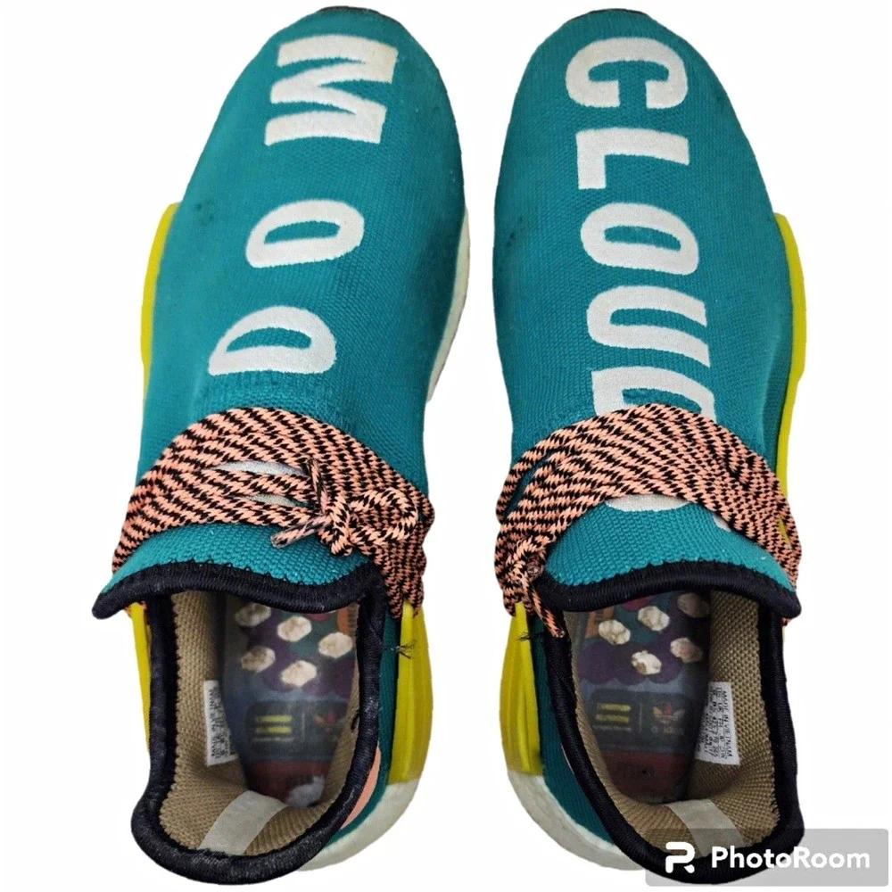adidas Pharrell NMD Human Race Trail Sun Glow AC7188 Men's Size 9 Hu 2017